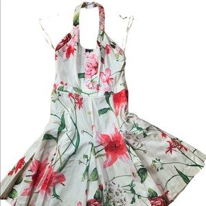 Dolce & Gabbana Vintage Floral Halter Top Dress